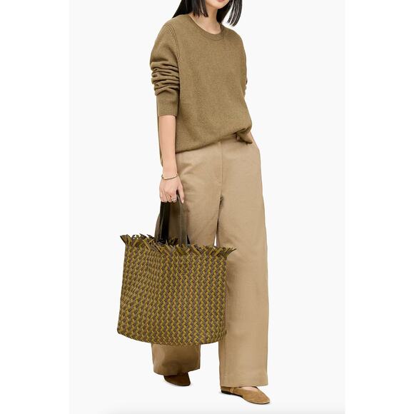 Naghedi Havana Large Basketweave Tote Bag - Picture 11 of 11